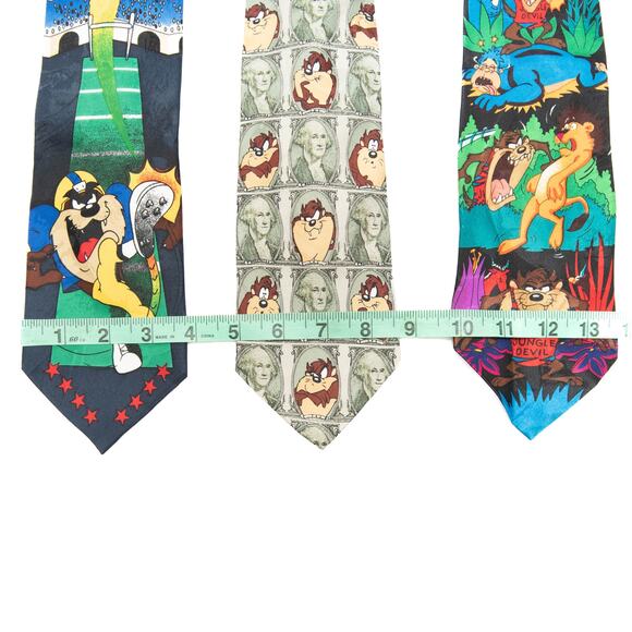 3 Looney Tunes Mania Tasmanian Devi Men's Neck Ties - Picture 3 of 13